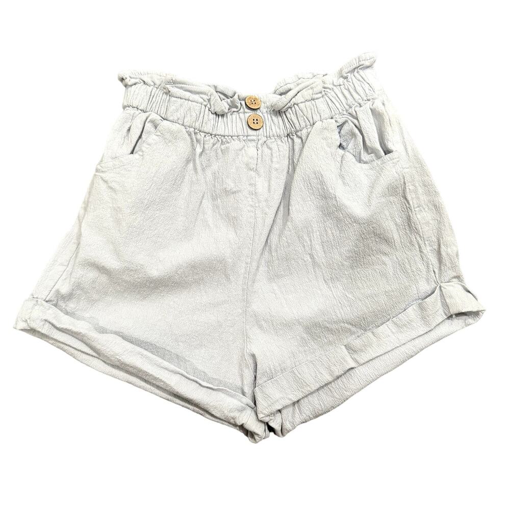 Mable Paperbag Shorts in Blue, Size S